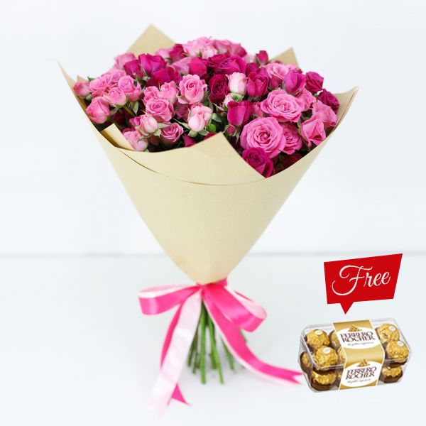 Bouquet of roses delivery discount
