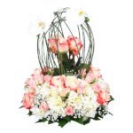 Glorious Arrangement with Rose and Orchid