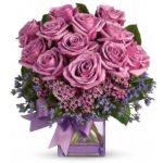 Lavender Love Rose in Designer Vase