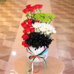 UAE Flag Flower Arrangement in Center Piece