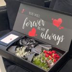 Forever My Love Customised Flower Gift Box - Red Spray Roses