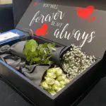 Forever My Love Customised Flower Gift Box - White Spray Roses