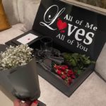 Impressive Customised Flower Gift Box - Red Spray Roses