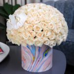 Celestial Roses – Marble Box by June Flowers