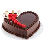 Choco Love Cake in Heart Shape by June Flowers